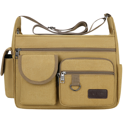 加大帆布包耐磨工具包多口袋背包