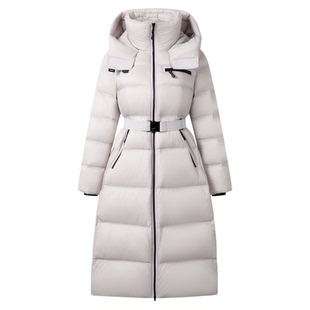 DTLANDO/商场同款冬季新品女装优雅气质百搭连帽中长款羽绒服外套