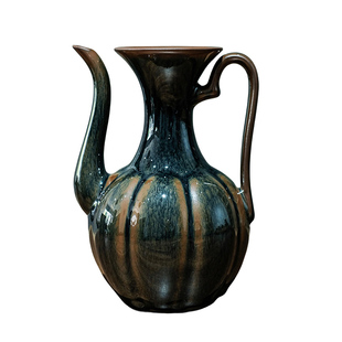 宋研 | 仿宋点茶青毫兔毫建盏汤瓶 瓜棱水注子汤提点 梦华录同款