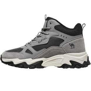 骆驼远征运动鞋男冬季男鞋加绒保暖棉鞋男款防滑耐磨户外徒步鞋子