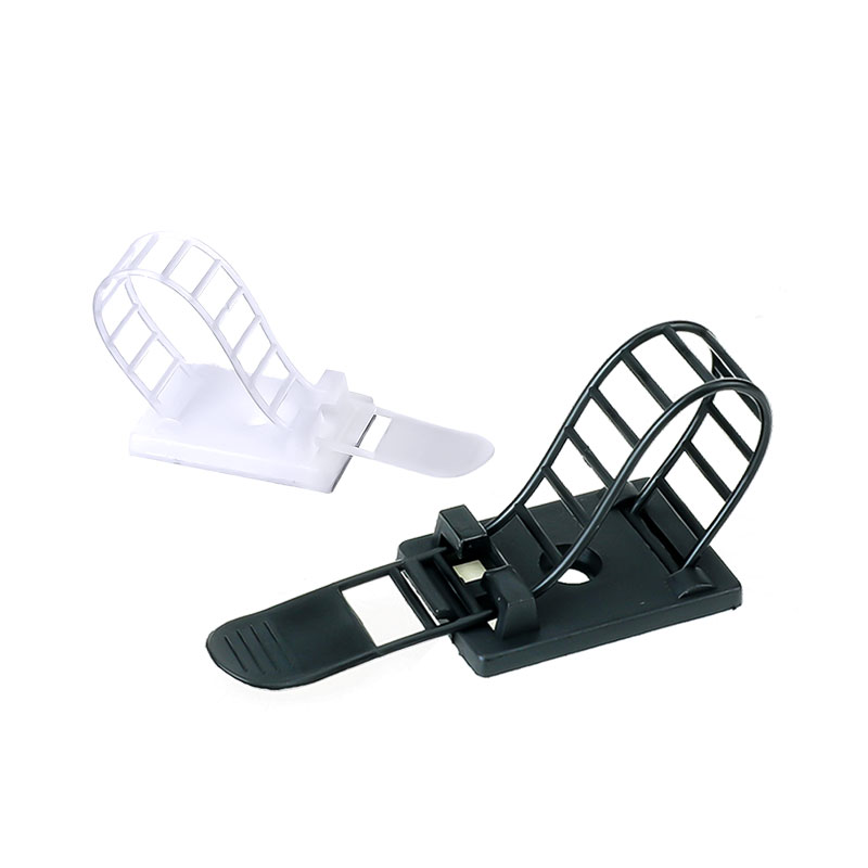 自粘式扎带固定座电脑机箱桌面理线架可调理线夹网线走线CL系列