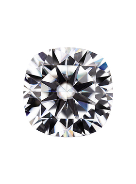 枕正方肥正方莫桑石八心八箭裸钻