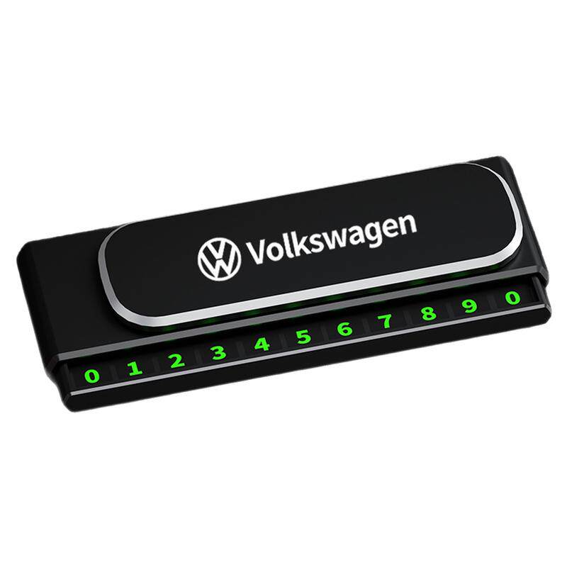 车载防晒临时停车牌创意挪车电话牌汽车内饰摆件可隐藏夜光数字