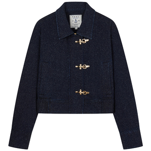 【T.W.R.C】TeenieWeenie小熊女装复古雪花短款牛仔夹克外套twrc