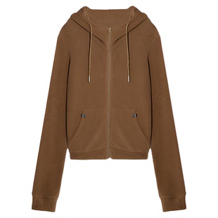 不晚BUWANJUST【老友记】高品定制连帽舒适德绒保暖卫衣T8081