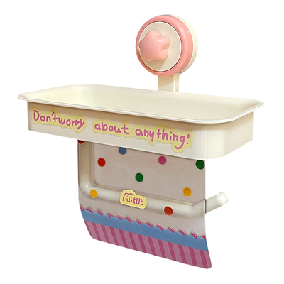 吸盘式卫生间纸巾盒壁挂