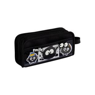 大眼豆豆！黑煤球大容量笔袋高颜值ins风女学生设计感小众文具盒创意多功能文具袋简约男孩2025年新款铅笔盒