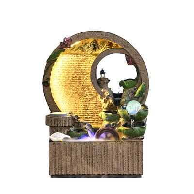 新中式流水生财摆件循环水