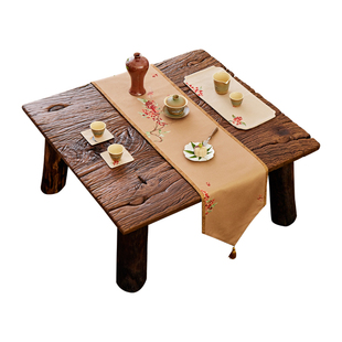 【孤品4折】蜡笔派郭俊池联名月涧丹桂茶旗轻奢茶桌垫布防水免洗W