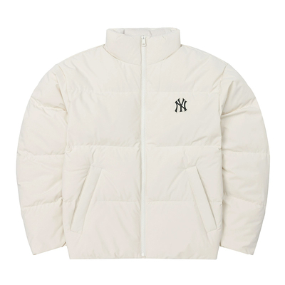 MLB情侣款刺绣休闲宽松羽绒服