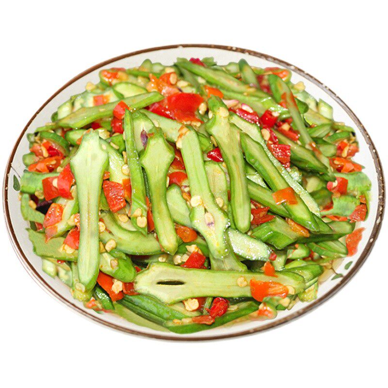 湖南特产香辣刀豆剁辣椒下饭菜
