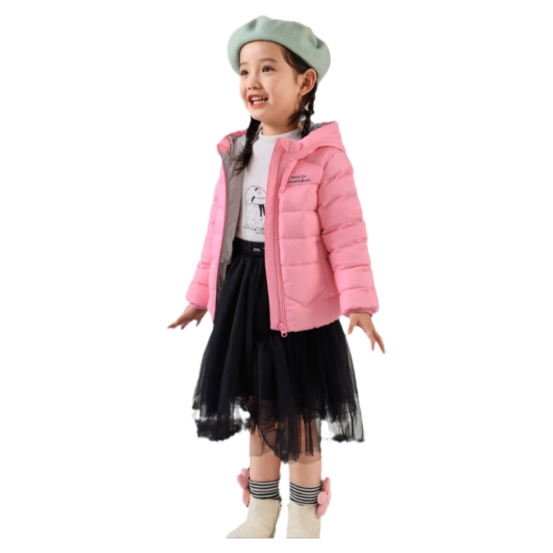 韦氏短款加厚男女童休闲羽绒服