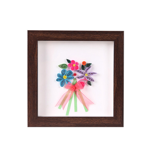 衍纸相框中空1cm标本框美甲睫毛立体框架展示框摆台相框挂墙相框