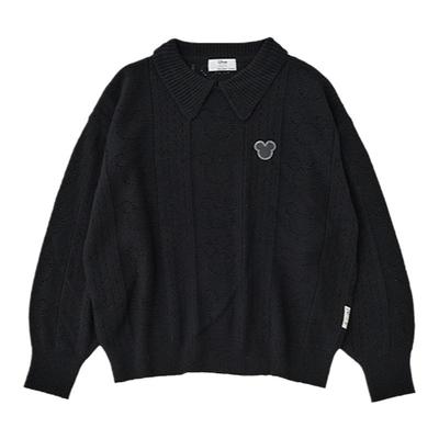 MOUSSY 秋季新品迪士尼甜美学院风米奇针织衫010HAY70-039