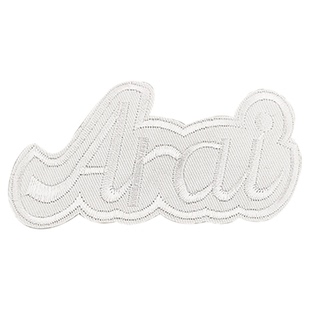 自粘白色刺绣贴字母补丁贴纯色布贴衣服羽绒服裤子桌布补破洞贴花