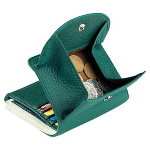 短款钱包女士真皮超薄折叠2026新款日式零钱包简约迷你硬币小钱袋