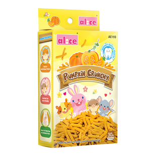 Alice南瓜味脆脆 无糖仓鼠零食龙猫豚鼠兔子饲料健肠益胃适口性好