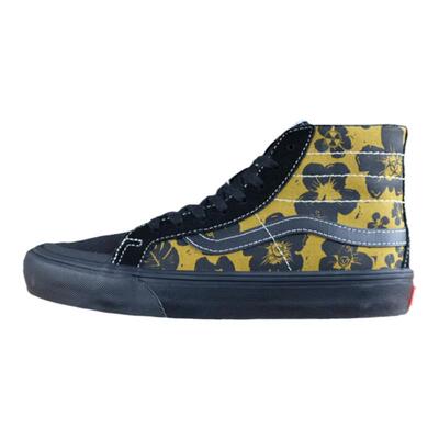 vans高帮撞色花卉板鞋