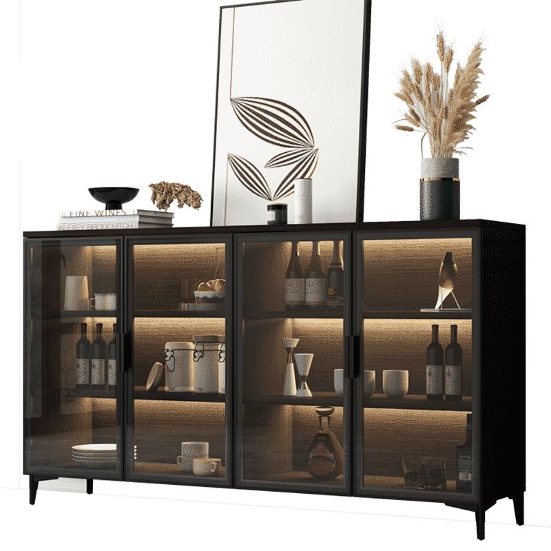 轻奢餐边柜定制茶水柜家用收纳柜厨房碗柜客厅酒柜现代简约置物柜