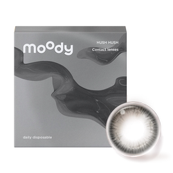 moody美瞳日抛HUSH设计系列炙热大直径彩色隐形眼镜10片爵士光年