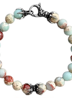 KREAM寿山石串珠手链复古做旧