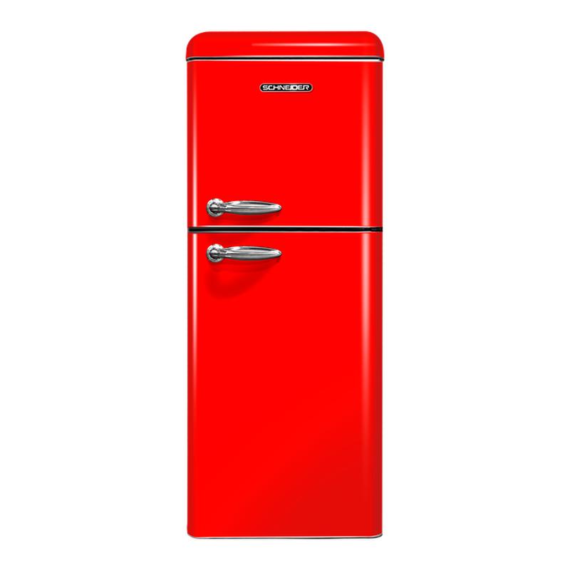 SCHNEIDER 小方包188L复古双门风冷无霜冰箱家用网红冷藏冷冻冰箱