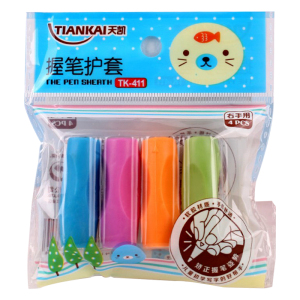 小学生握笔器幼儿园宝宝学姿握笔套软胶铅笔帽纠正握笔姿势矫正器铅笔控笔训练写字儿童正姿初学文具橡皮