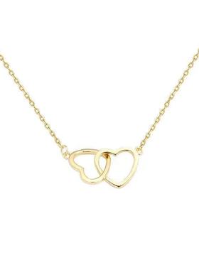 项链锁骨链女颈链国风女银金色儿童礼物生日新年蝴蝶平安锁爱心