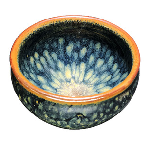 特价一物一拍微瑕入门级建阳水吉建盏主人杯茶具原矿铁胎兔毫油滴