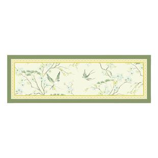 始见山桃法式中国风边柜桌垫防水防滑免洗易打理斗柜玄关餐边柜垫