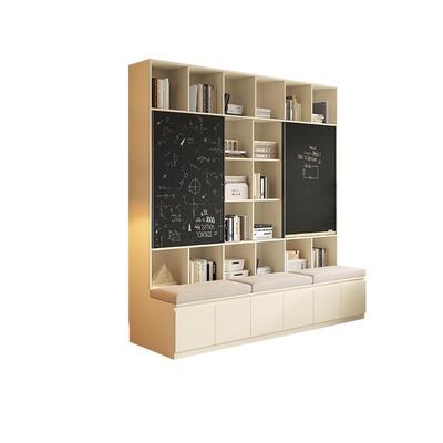 实木书柜组合书架一体