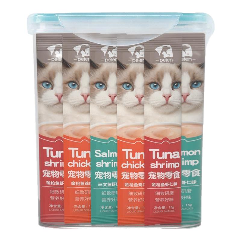 peien培恩猫条猫咪零食营养小鱼干舔酱猫妙鲜湿粮包官方正品包邮