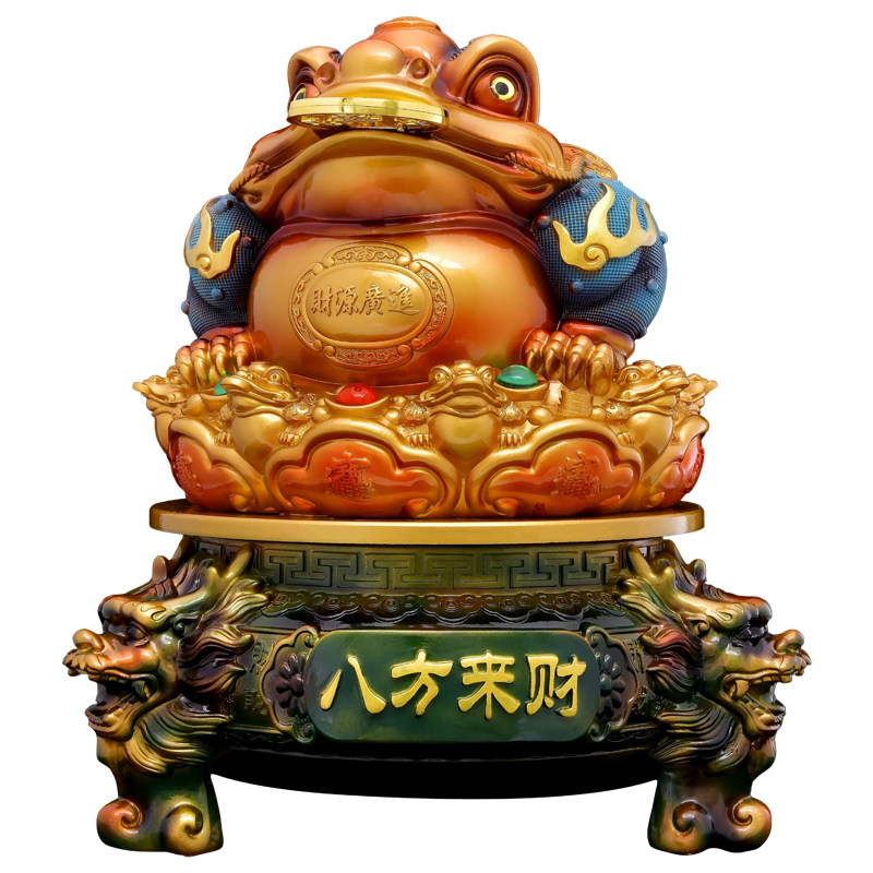 招财金蟾摆件客厅玄关装饰吉祥物