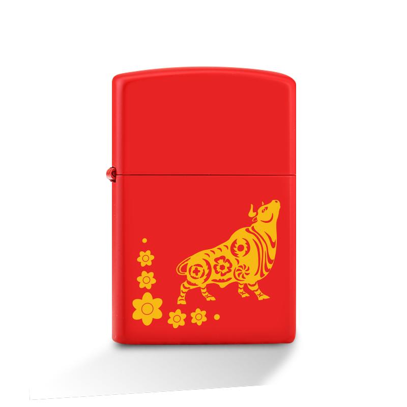 正品国潮红运当头送男友打火机