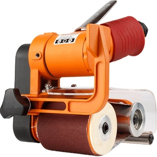 ULEMA拉丝机环带研磨打磨机小型金属不锈钢抛光机砂带机气动工具