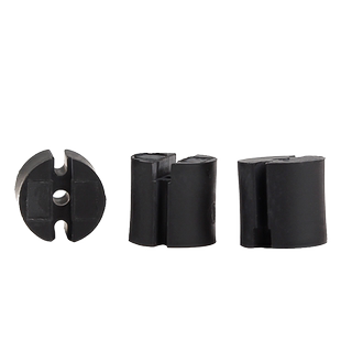 三孔LED间隔柱二极管灯座垫高柱LED双色灯柱发光管座隔离柱6.3mm