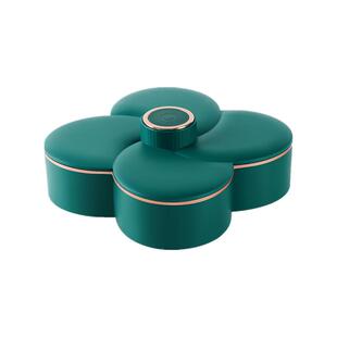 干果盘糖果盒家用2026新款客厅双层轻奢瓜子水果盘零食分格收纳盒