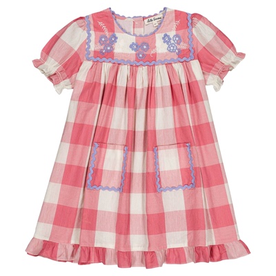 Little家现货 hello simone SS26春夏女宝纯棉印花连衣裙背带裙