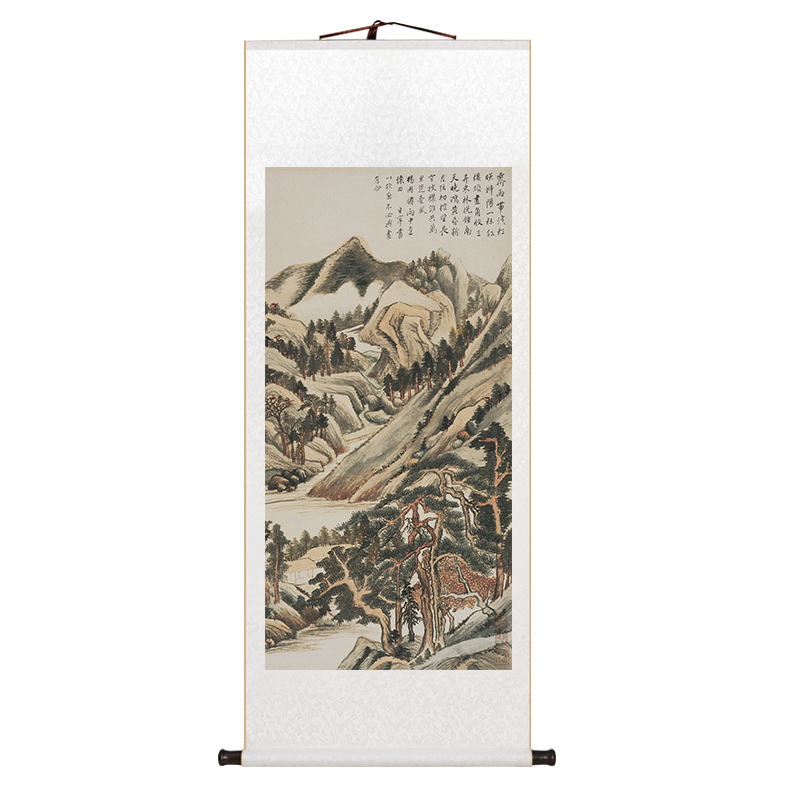 名家董其昌山水画名家卷轴挂画