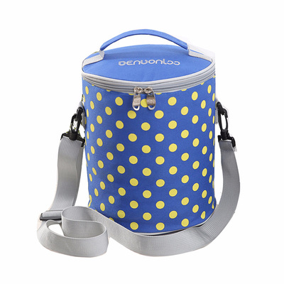 圆形饭盒袋装碗保温桶小号加厚