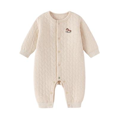 babylove婴儿连体衣秋冬薄夹棉