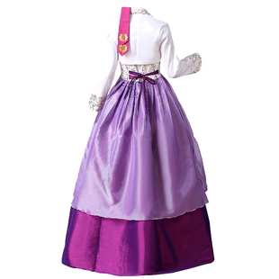 女士韩服新款高档刺绣花韩国长裙上衣套装朝鲜结婚礼服表演出舞蹈