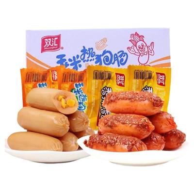 双汇香辣香脆肠玉米肠热狗肠王中王火腿肠即食辣味小零食泡面搭档
