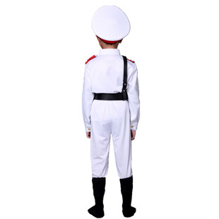 动画片白猫警长演出服装万圣节cosplay白猫警员套装