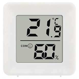 电子数显温湿度计室内家用婴儿时钟壁挂式迷你温度精准闹钟温度表