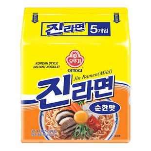 韩国不倒翁金拉面韩国金拉面真海鲜拉面速食方便面韩式辣白菜泡面