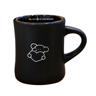 ENDLESS STARS 偷心小狗black pink水杯陶瓷马克杯情侣杯子礼盒装