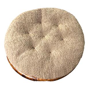 坐垫软屁垫久坐加大厚超特厚毛茸茸短毛绒绒坐垫椅子圆形地垫蒲团