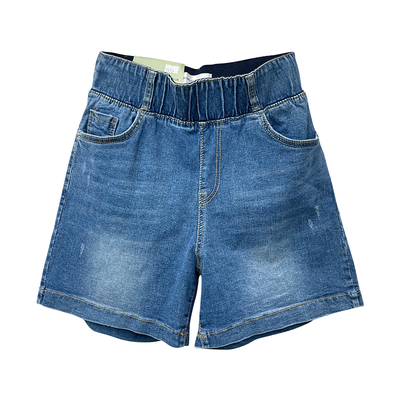 高腰阔腿短裤三分裤薄牛仔夏