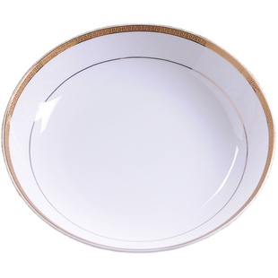 盘子碗套装自由组合家用中式金边陶瓷菜盘碟子骨瓷中式好看的碗碟